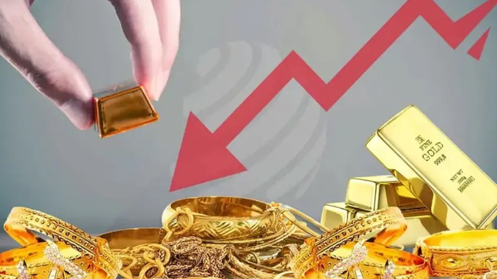 সোনার দাম ভরিতে আরও কমলো ৪ হাজার ৩৭৪ টাকা