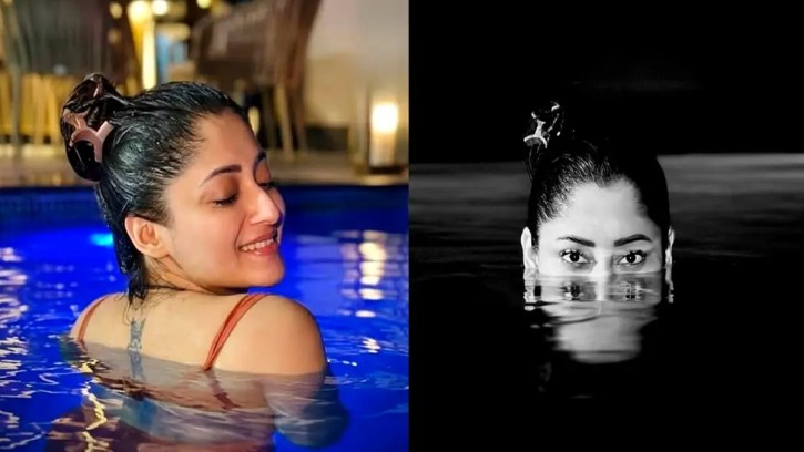 জলে নয়, মুহূর্তে ডুবেছেন পূজা